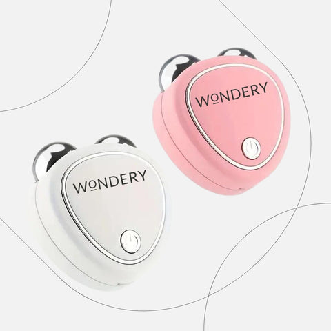 Wondery Dispositivo de Rejuvenecimiento Facial Microcorriente con Gel conductor.