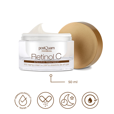 Crema de Noche Anti Arrugas con Retinol y Vitamina C 50 ml