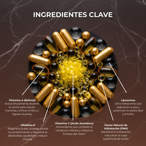 Crema de Noche Anti Arrugas con Retinol y Vitamina C 50 ml