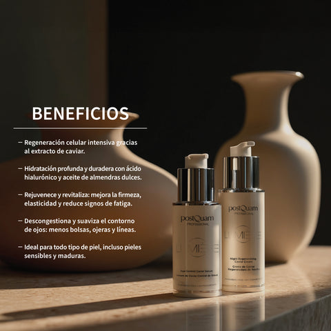 Kit Caviar Antiedad Crema Noche y Sérum Hidratación y Rejuvenecimiento Intensivo