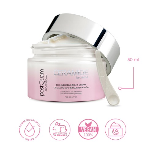 Crema Regeneradora de Noche con Ácido Hialurónico y Ceramidas 50 ml