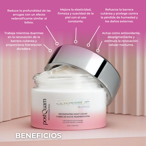 Crema Regeneradora de Noche con Ácido Hialurónico y Ceramidas 50 ml