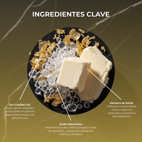 Crema Anti Edad Regeneradora Día Luxury Gold 1% Oro 50 ml