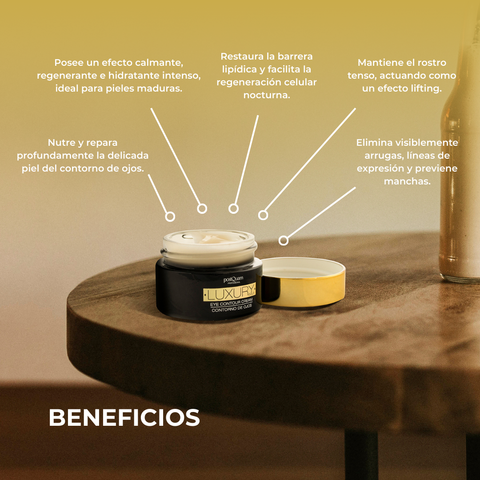 Contorno de Ojos Antiedad Luxury Gold efecto Reparador 15 ml