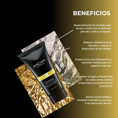 Crema Nutritiva e Hidratante para Cuello y Escote Luxury Gold - 1% Oro 150 ml