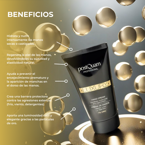 Crema para Manos Nutrición y Regeneración Luxury Gold 1% Oro 75 ml