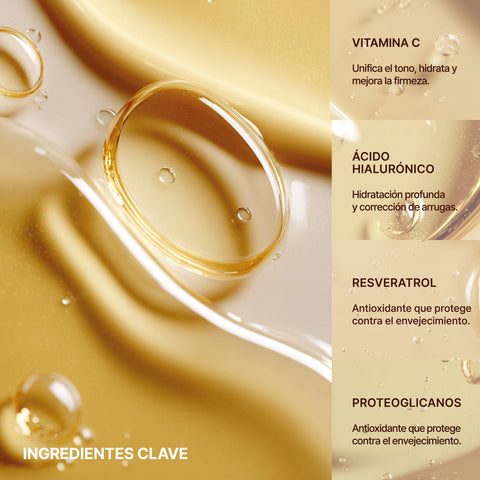 Ampolletas con Proteoglicanos, Vitamina C, Ácido Hialurónico y Resveratrol 10 x 2 ml