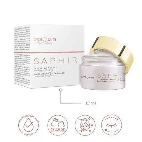 Contorno de Ojos Antiedad y corrector de ojeras Saphir Renewal 15 ml