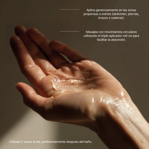 Slim Code Antiestrías con Triple Aplicador Roll-On Especial para Embarazo 200 ml