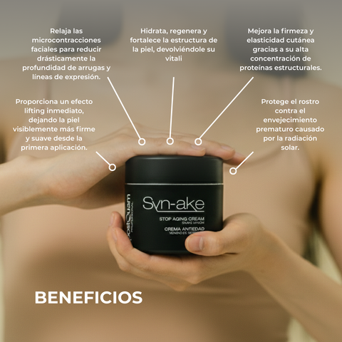 Crema Antiedad Colágeno y Ácido Hialurónico Syn-Ake 50 ml