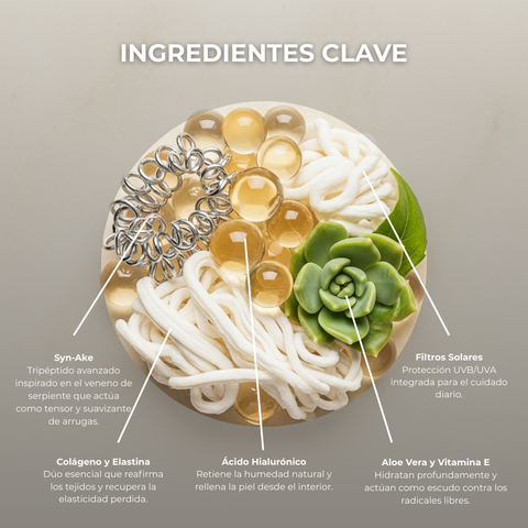 Crema Antiedad Colágeno y Ácido Hialurónico Syn-Ake 50 ml