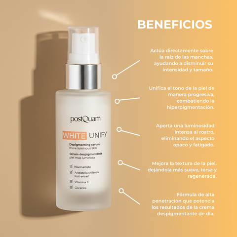 Sérum Despigmentante White Unify 30 ml – Piel uniforme y luminosa todos los días