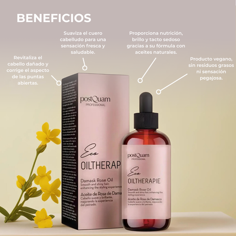 Aceite de Rosa de Damasco para Cabello Seco 100 ml