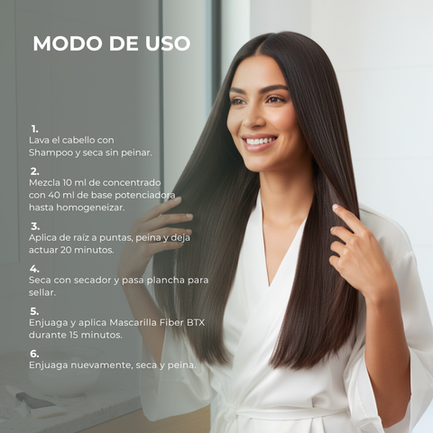 Tratamiento Capilar BTX Hair Larga Duración Brillo y Suavidad