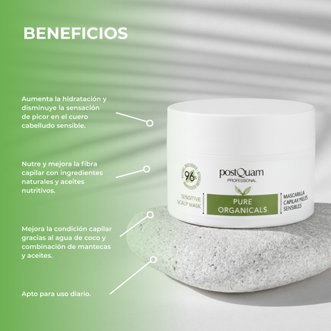 Mascarilla Calmante para Cuero Cabelludo Sensible Organicals 250 ml