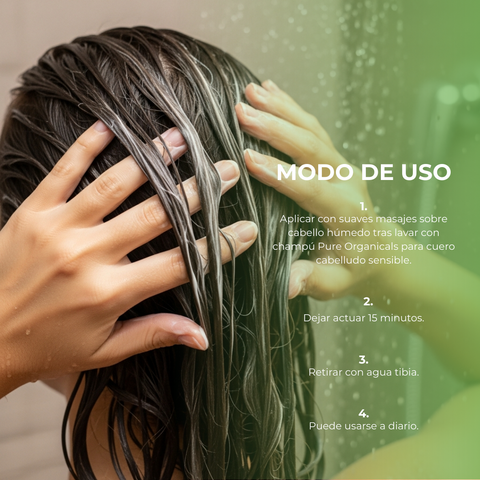 Mascarilla Calmante para Cuero Cabelludo Sensible Organicals 250 ml