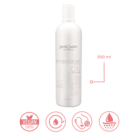 Aceite Corporal para Masaje con Trigo y Vitamina E 500 ml - PostQuam
