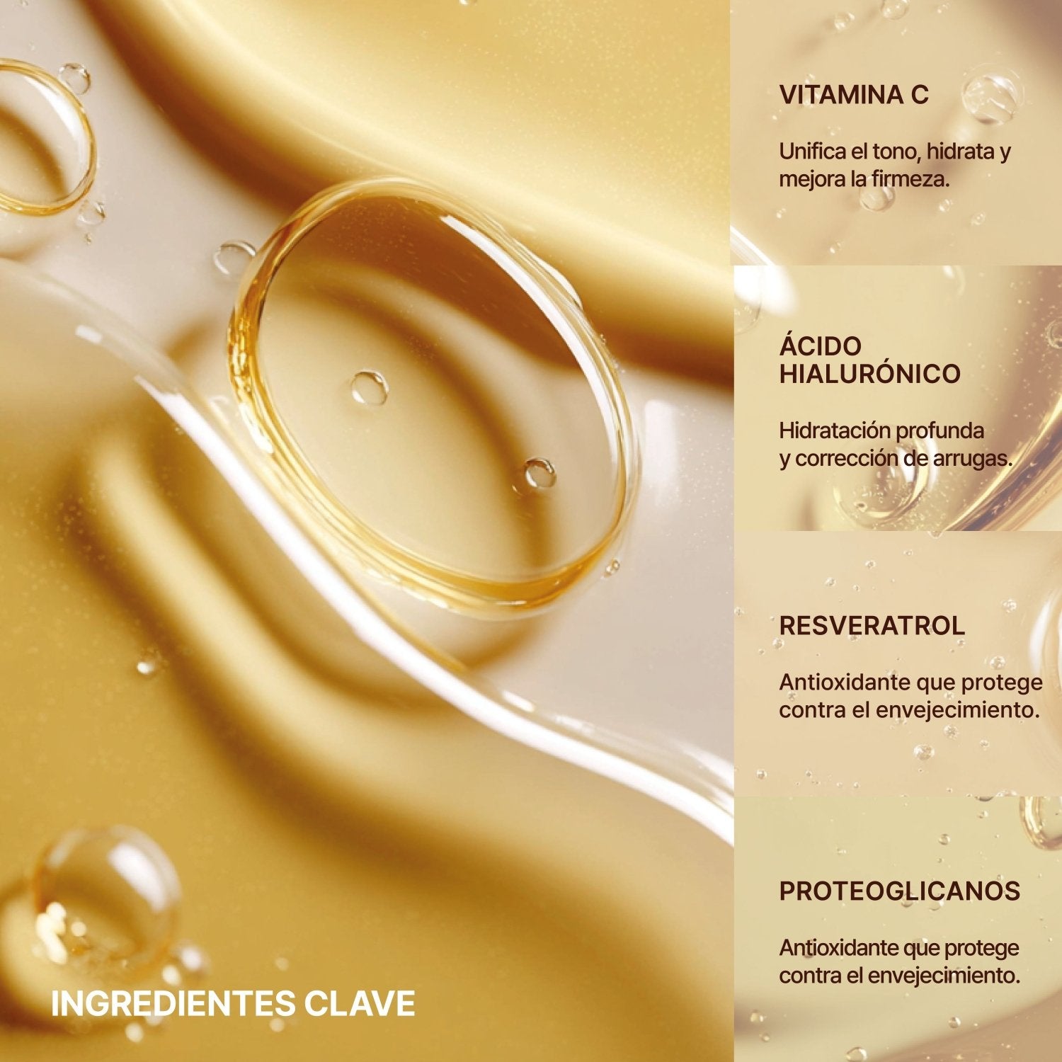 Ampolletas con Proteoglicanos, Vitamina C, Ácido Hialurónico y Resveratrol 10 x 2 ml - PostQuam