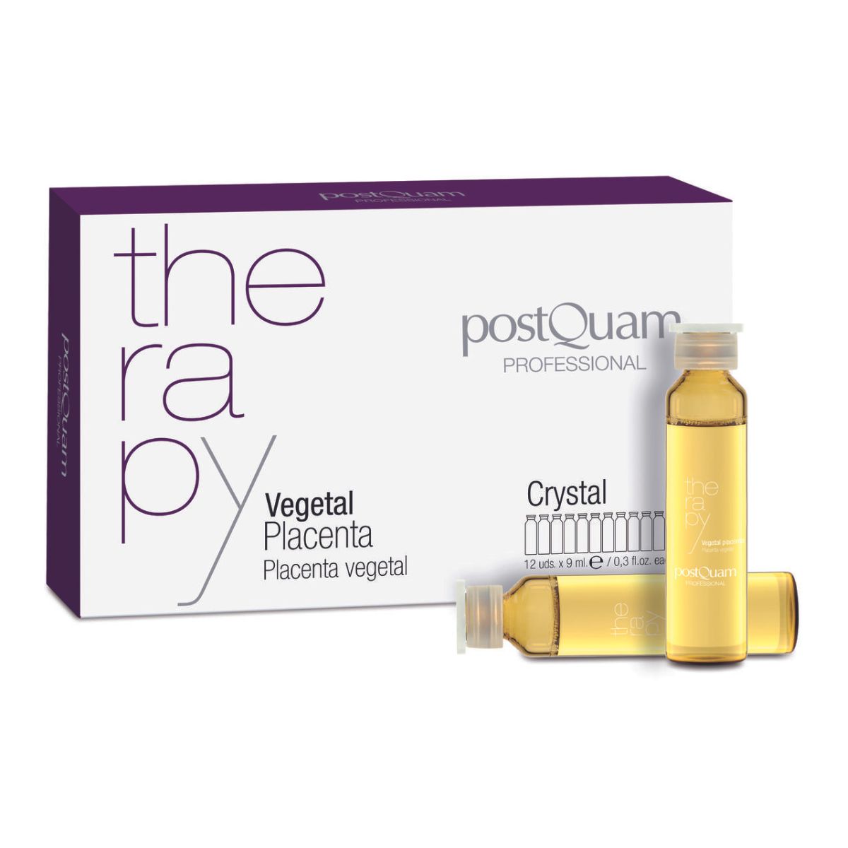 Tratamiento Ampolletas Control Caída con Placenta Vegetal Therapy  12 x 9 ml