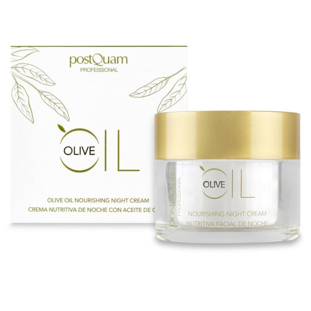 Crema Anti edad de Noche con Aceite De Oliva 50 ml - PostQuam
