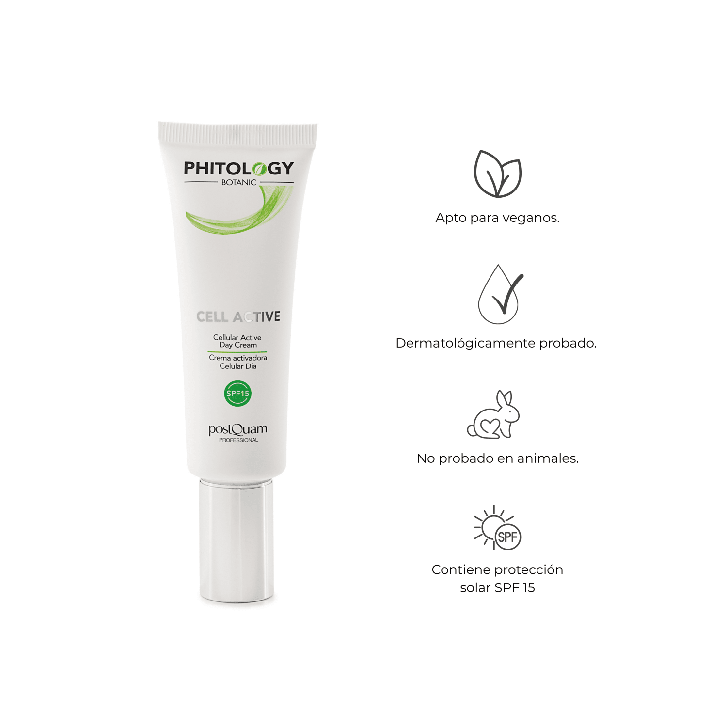 Crema de Día Phitology Botanic SPF 15 con Aceite de Macadamia 50 ml - PostQuam