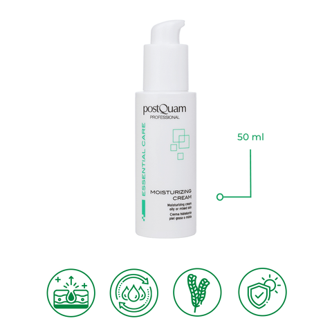 Crema Hidratante para Piel Grasa o Mixta Essential Care 50ml / 200ml - PostQuam