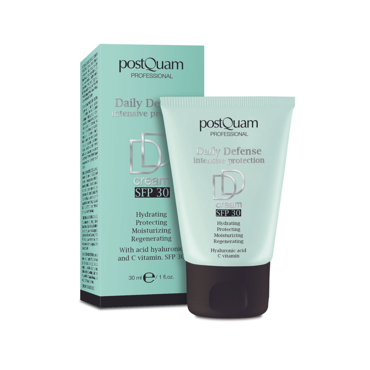 Crema DD Facial Hidratante con Ácido Hialurónico y Vitamina C SPF30 30 ml