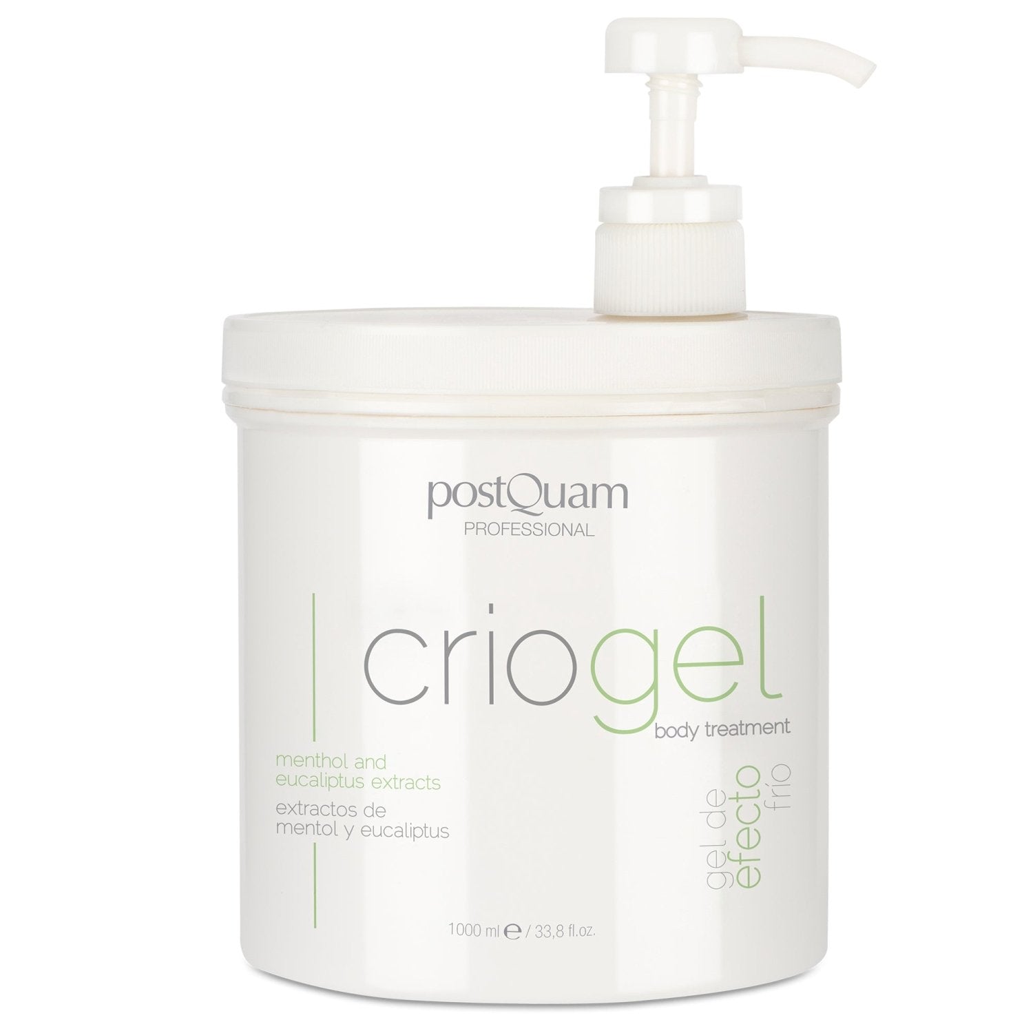 Gel Reductor Corporal Efecto Frío con Extracto de Mentol y Eucalipto 200 ml / 1L - PostQuam