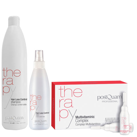 Kit Capilar Anti Caída Shampoo, Loción y Ampolletas Multivitaminicas