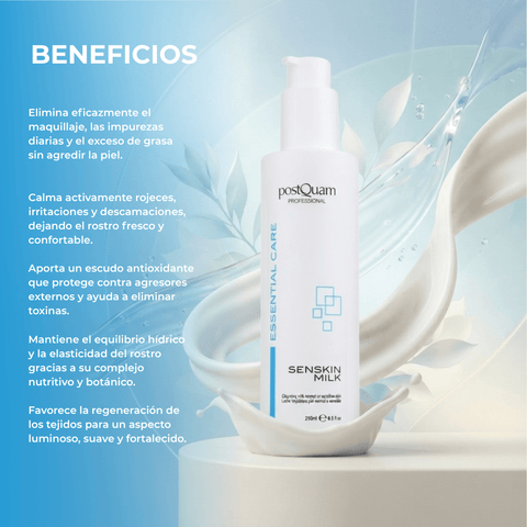 Leche Limpiadora Piel Normal o Sensible 250 ml / 500 ml - PostQuam