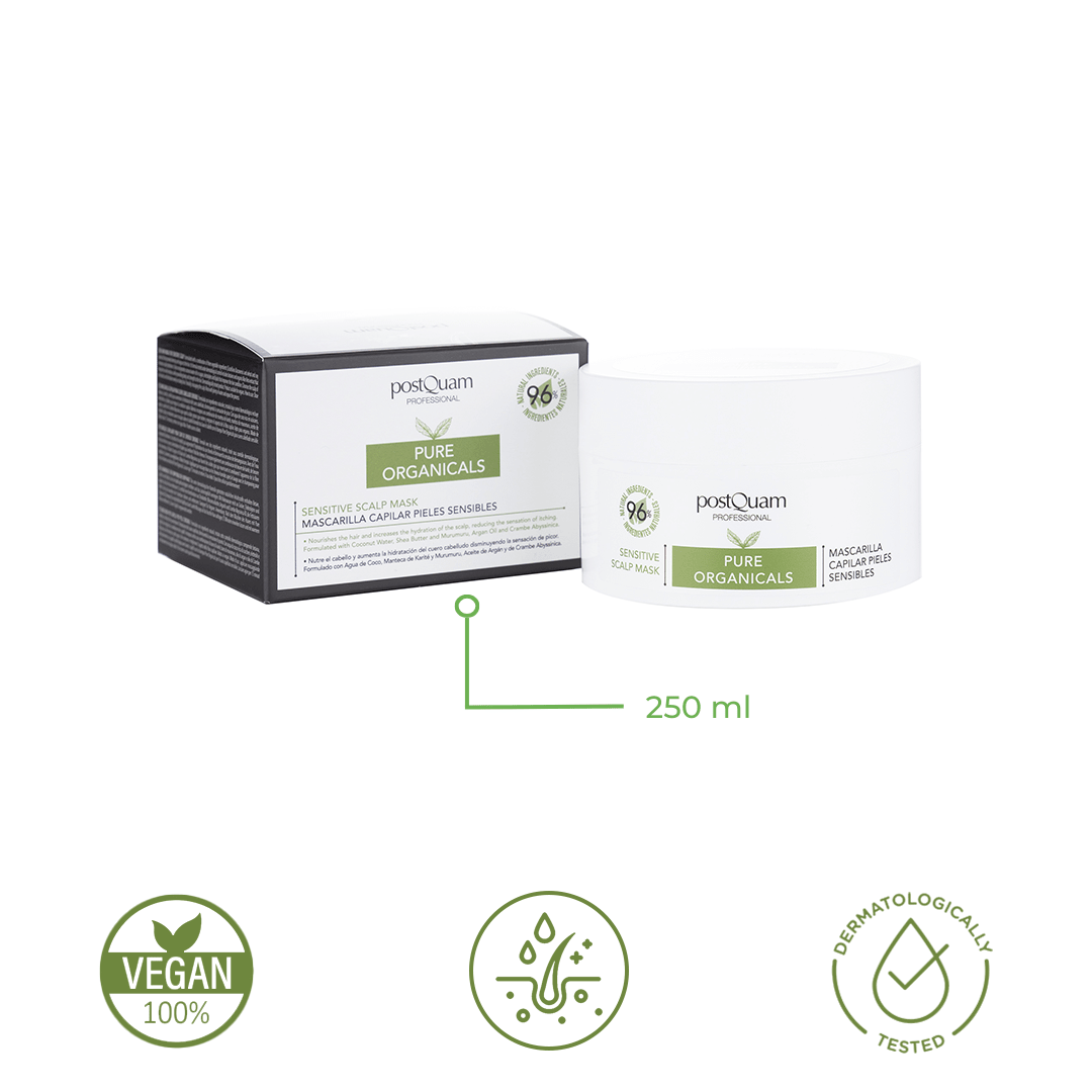 Mascarilla Calmante para Cuero Cabelludo Sensible Organicals 250 ml - PostQuam