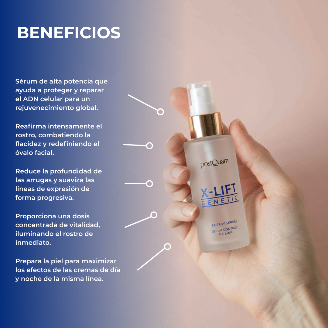 Sérum Control de Edad X-Lift Genetic 30 ml Reafirma y Rejuvenece tu Piel - PostQuam