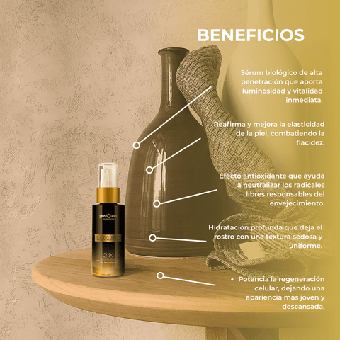 Sérum Facial 24K Luxury Gold Efecto Lifting 30 ml - PostQuam