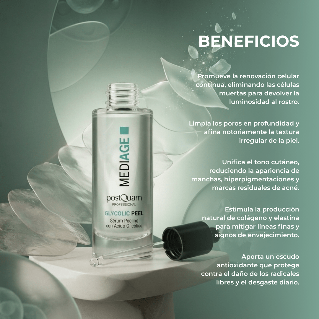 Sérum Facial Biológico Peeling con Ácido Glicólico 30 ml - PostQuam