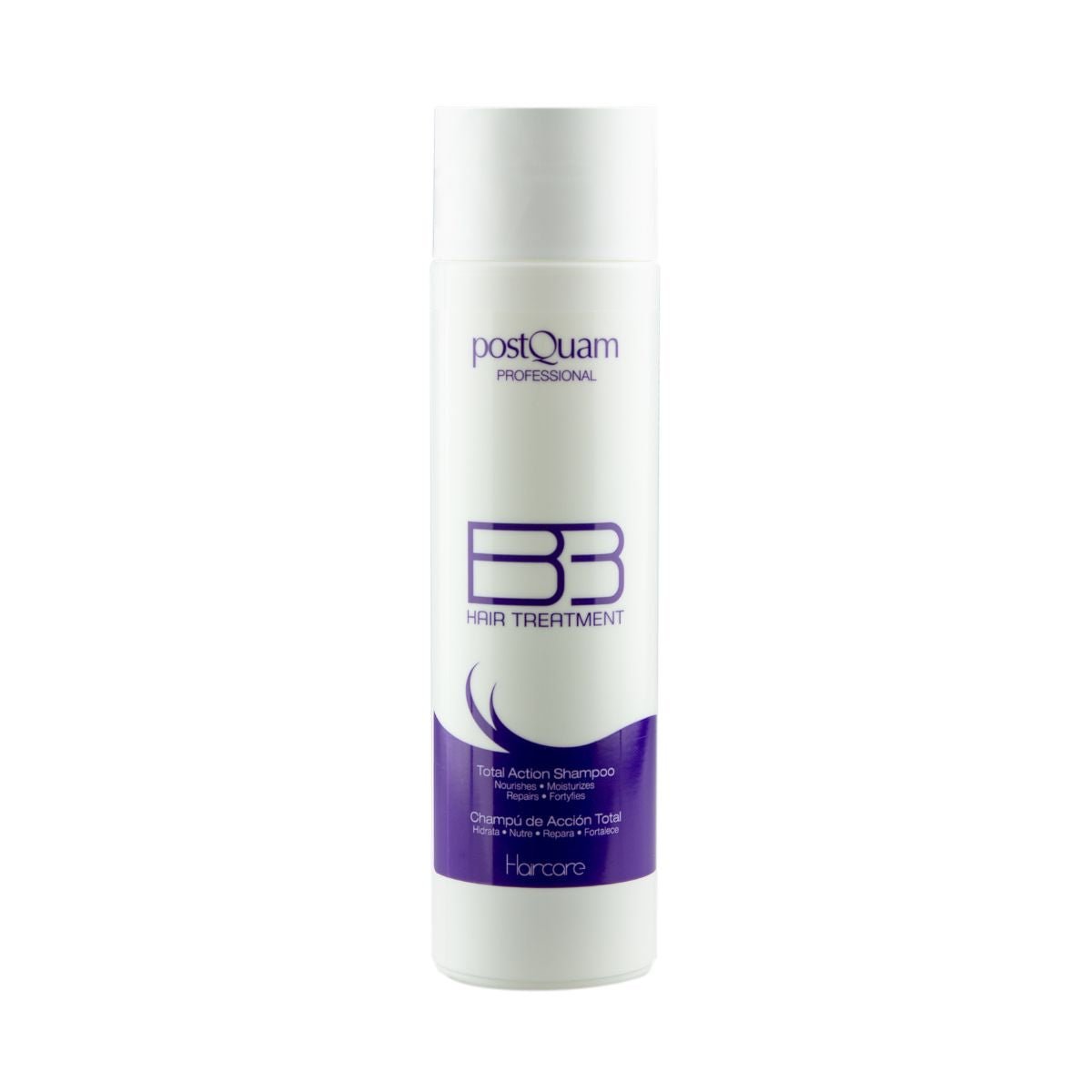 Shampoo Reparador para Cabello Seco BB Acción Total 250 ml - PostQuam