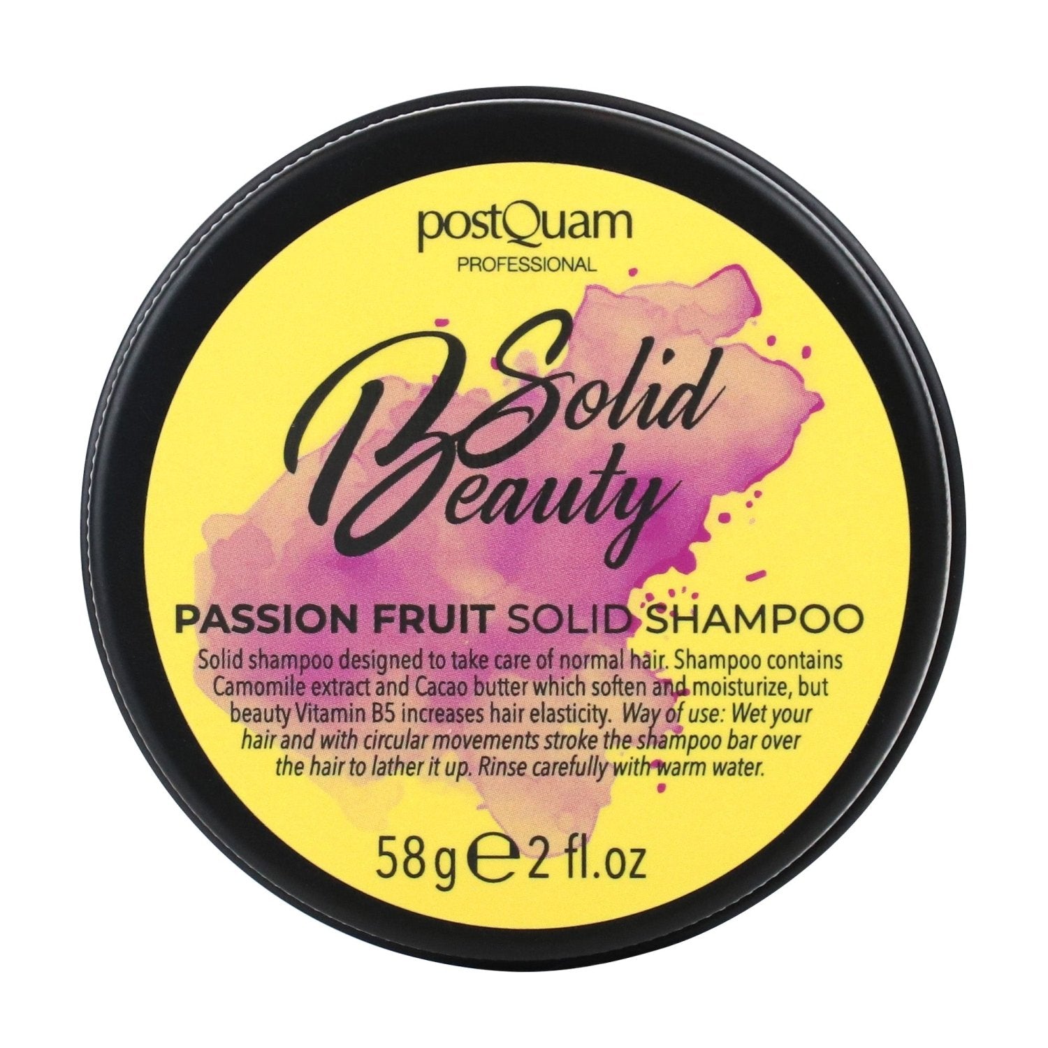 Shampoo Sólido Hidratación Profunda Fruta de la Pasión 58 g - PostQuam
