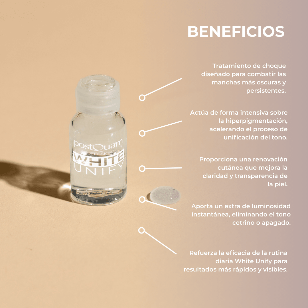 Tratamiento Booster Despigmentante White Unify 12 uds x 3 ml - PostQuam