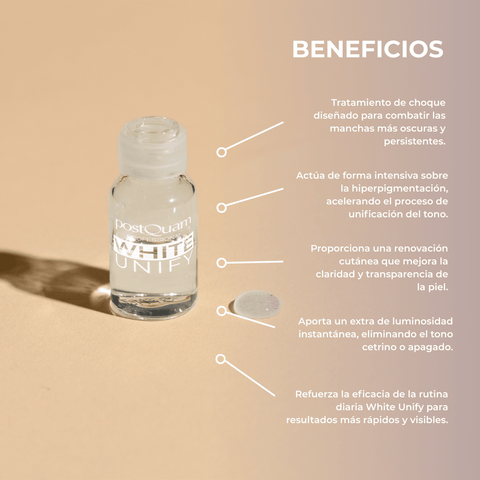 Tratamiento Booster Despigmentante White Unify 12 uds x 3 ml - PostQuam