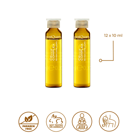 Tratamiento Control de Celulitis con L Carnitina, Hiedra y Fucus 12 x 10 ml - PostQuam