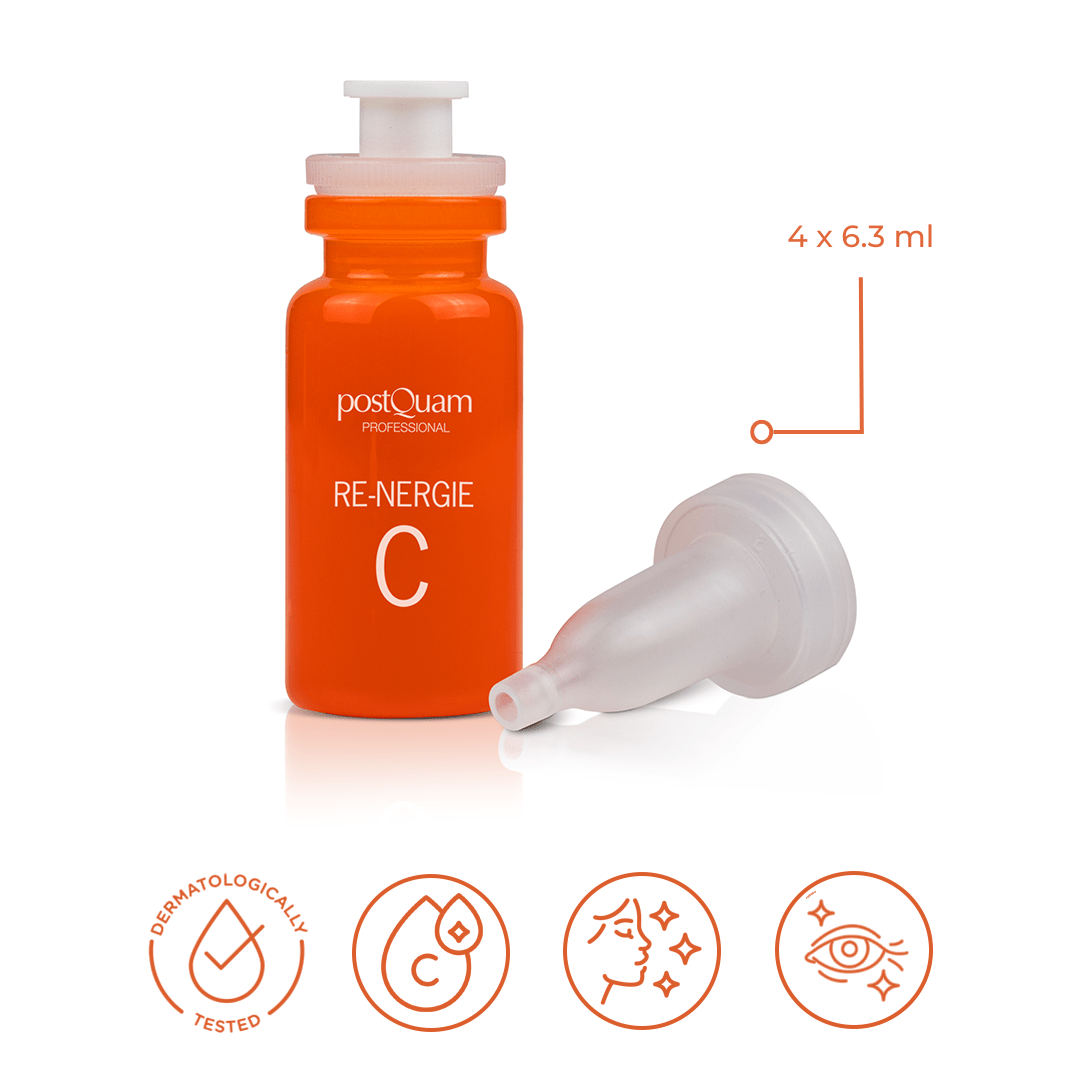 Tratamiento en Ampolletas Concentradas de Vitamina C 4 x 6.6 ml - PostQuam