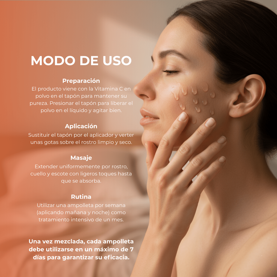 Tratamiento en Ampolletas Concentradas de Vitamina C 4 x 6.6 ml - PostQuam