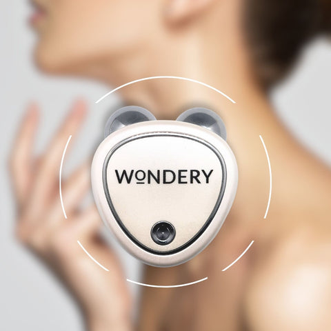 Wondery Dispositivo de Rejuvenecimiento Facial Microcorriente con Gel conductor.
