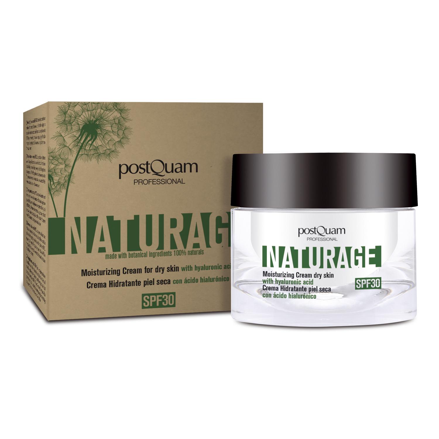 Crema Hidratante Naturage Piel Seca con Ácido Hialurónico SPF30 50ml - PostQuam